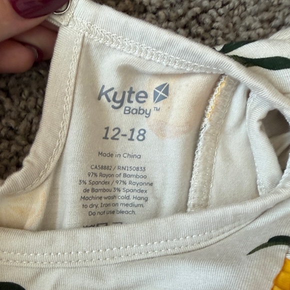 Kyte Baby Lemon Romper - Picture 3 of 4